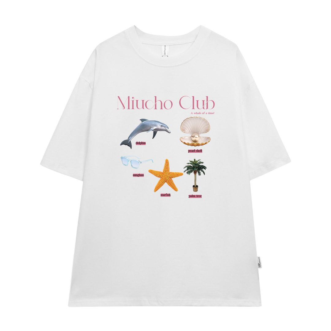 Áo thun đi biển form rộng mùa hè unisex ATD1053 Miucho tay lỡ cổ tròn in mix_thumbnail_13