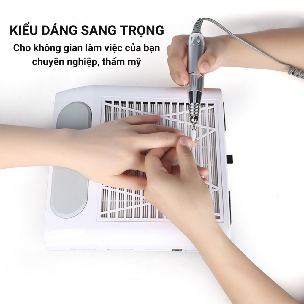 Máy Hút Bụi Nail BQ858-8, Máy Hút Bụi Móng Cao Cấp Công Suất Lớn 80W, Hút Siêu Sạch Chuyên Dụng Cho Ngành Nail_thumbnail_6