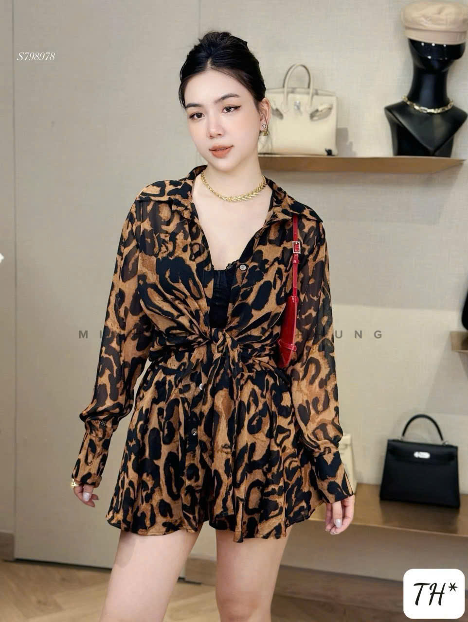 😘 Set lụa da báo