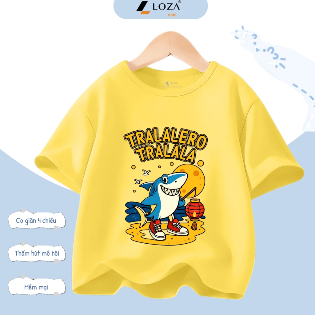 Áo thun Brainrot Tralalero Tralala cho bé trai từ 15-45kg - Áo phông trẻ em Loza Kids - AT3240_thumbnail_4