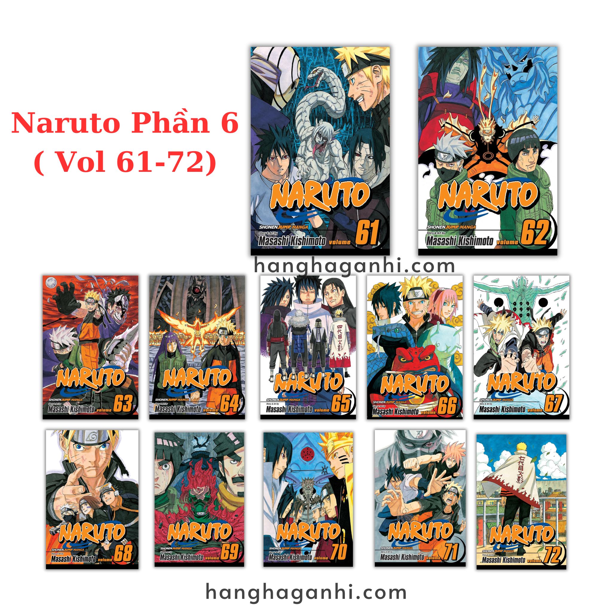 [TIẾNG ANH] - Truyện Tranh Manga Naruto Phần 6 (Volume 61-72)