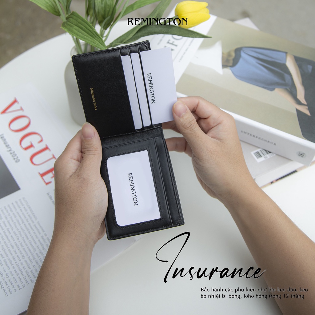 Ví nam mini Remingtonn  Avalan Wallet được làm từ da bò mastrotto cao cấp, fullbox phù hợp làm quà tặng cho người yêu_thumbnail_7