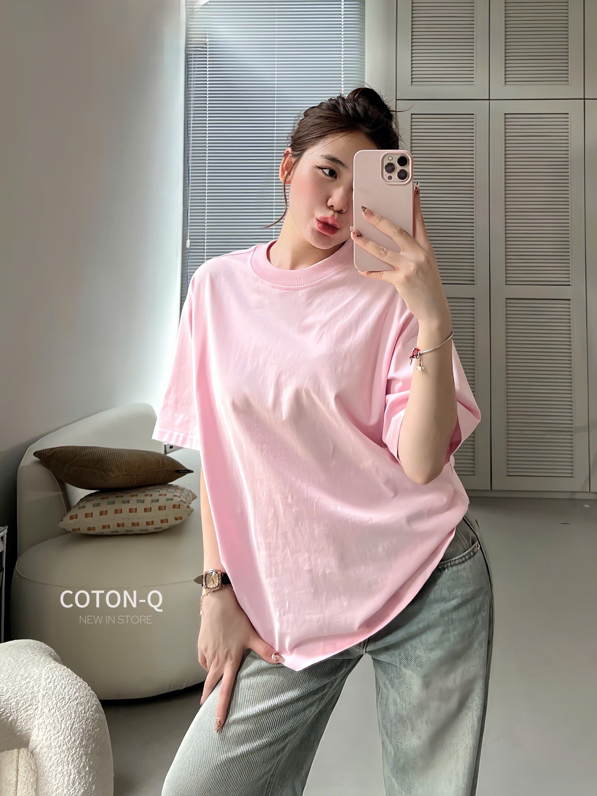 Áo thun trơn rộng ( XÁM )_thumbnail_7