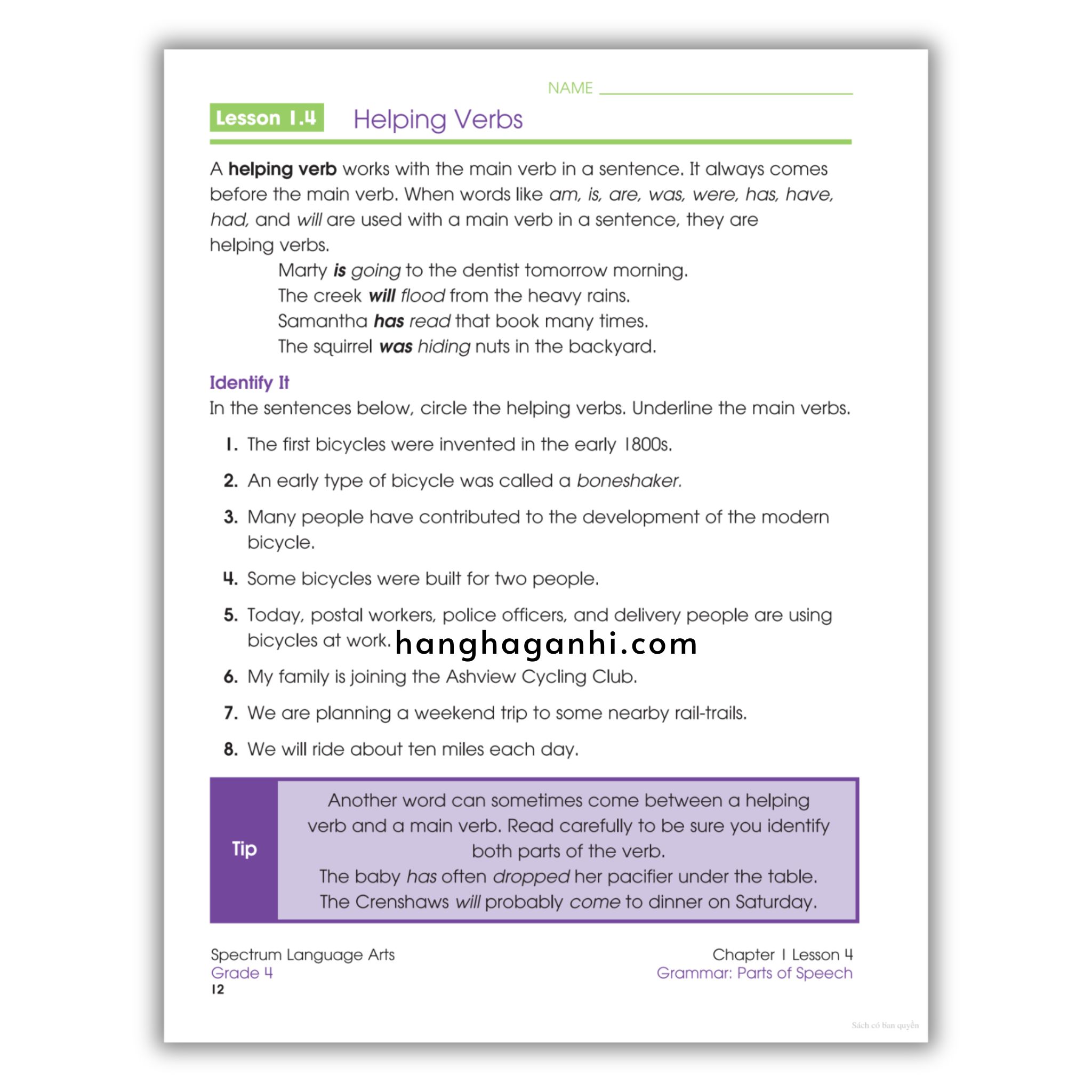Sách Spectrum Language Arts Workbook Grade 4_thumbnail_13