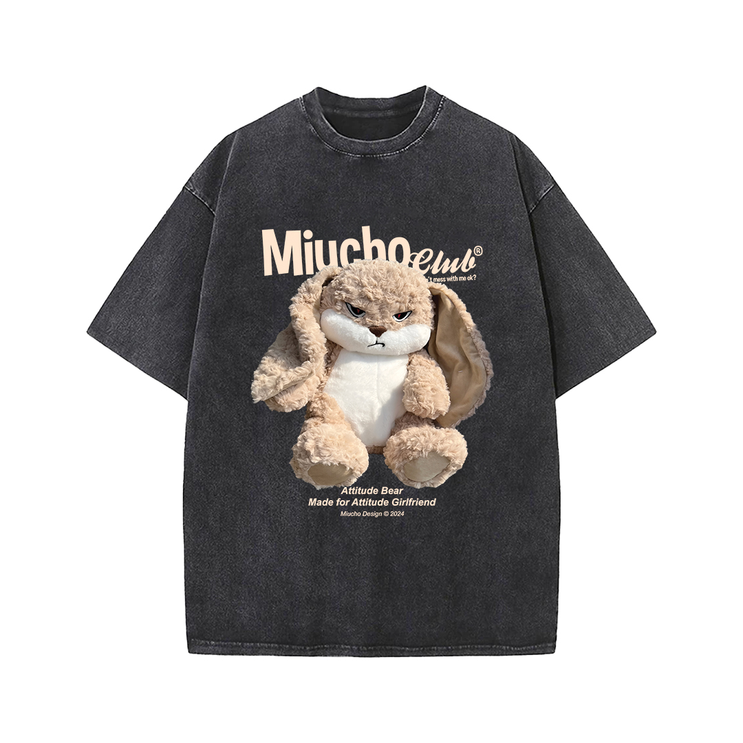 Áo thun cặp đôi couple local brand form rộng ATD722 Miucho cotton cổ tròn in graphic