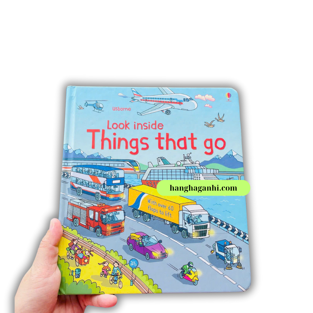 Sách lật mở Usborne Lift-the-flap Look Inside Things that Go_thumbnail_1