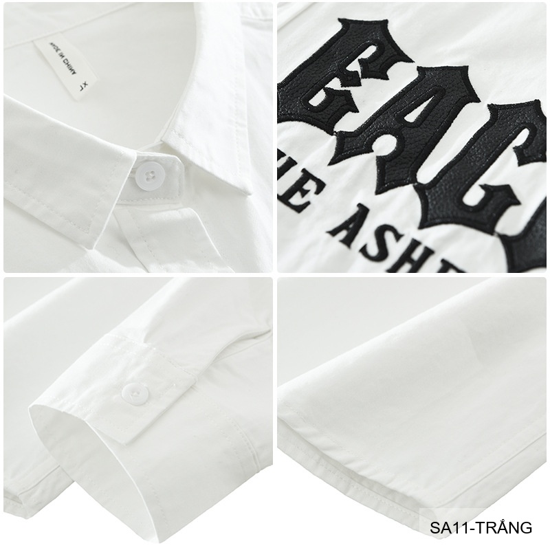 SA11 - Áo sơ mi nam dài tay họa tiết chữ phong cách Nhật Bản, chất cotton mềm mại, dáng rộng thoải mái_thumbnail_4