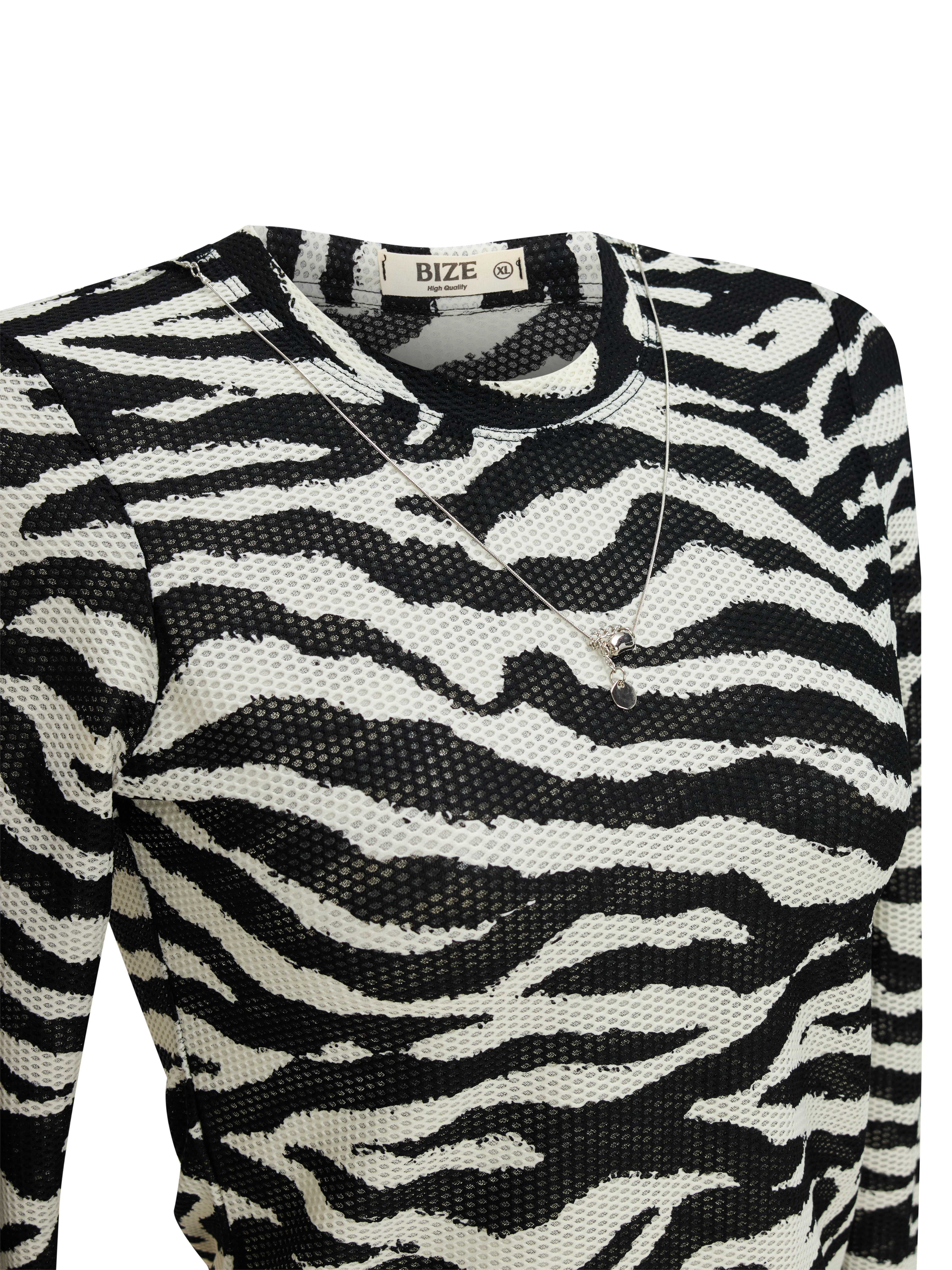 BIGSIZE - Áo thun tay dài sọc vằn T- AT9066_thumbnail_4