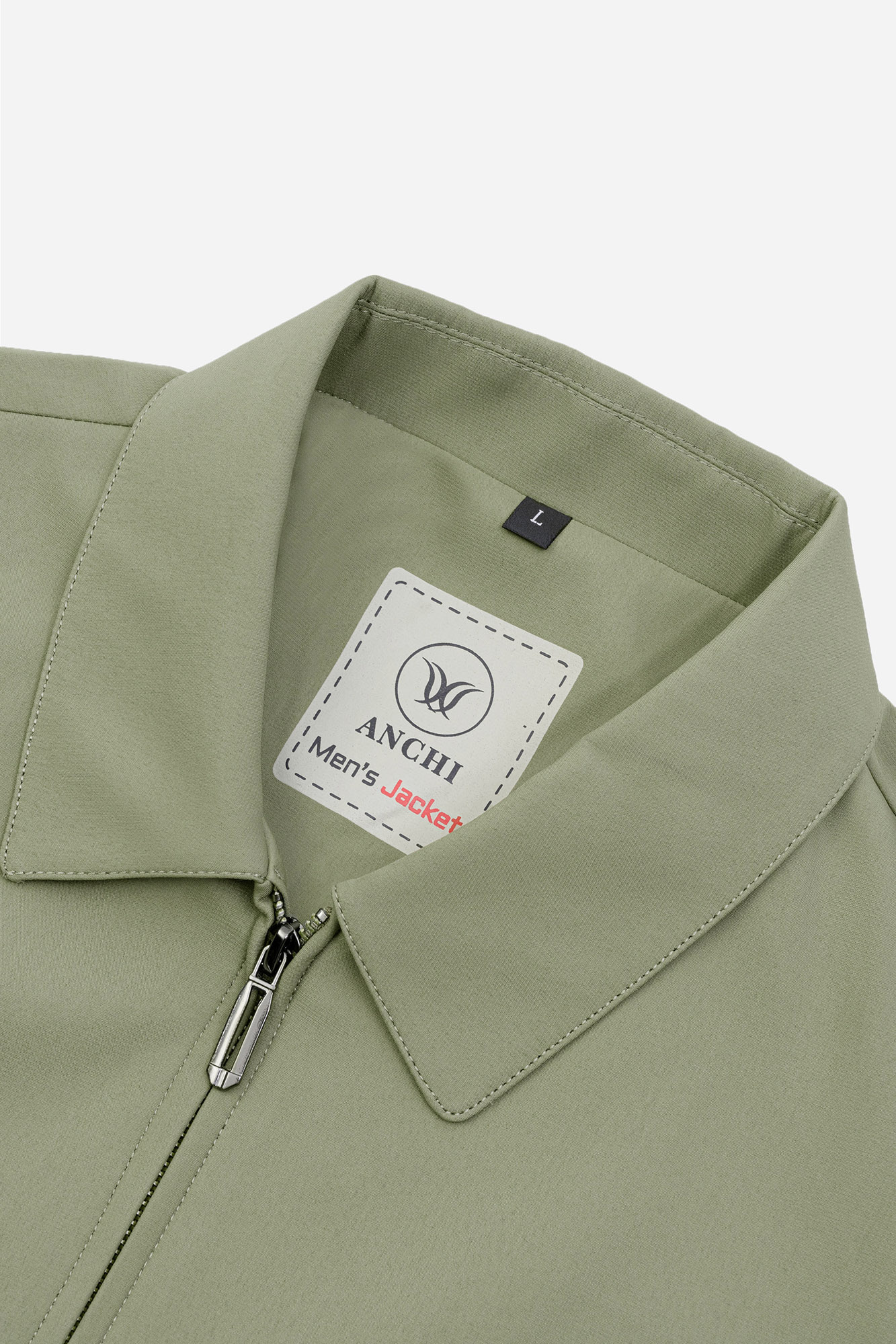 Áo Khoác Trơn Cổ Bẻ Trung Niên ANCHI Chất Liệu Poly Cao Cấp_thumbnail_5