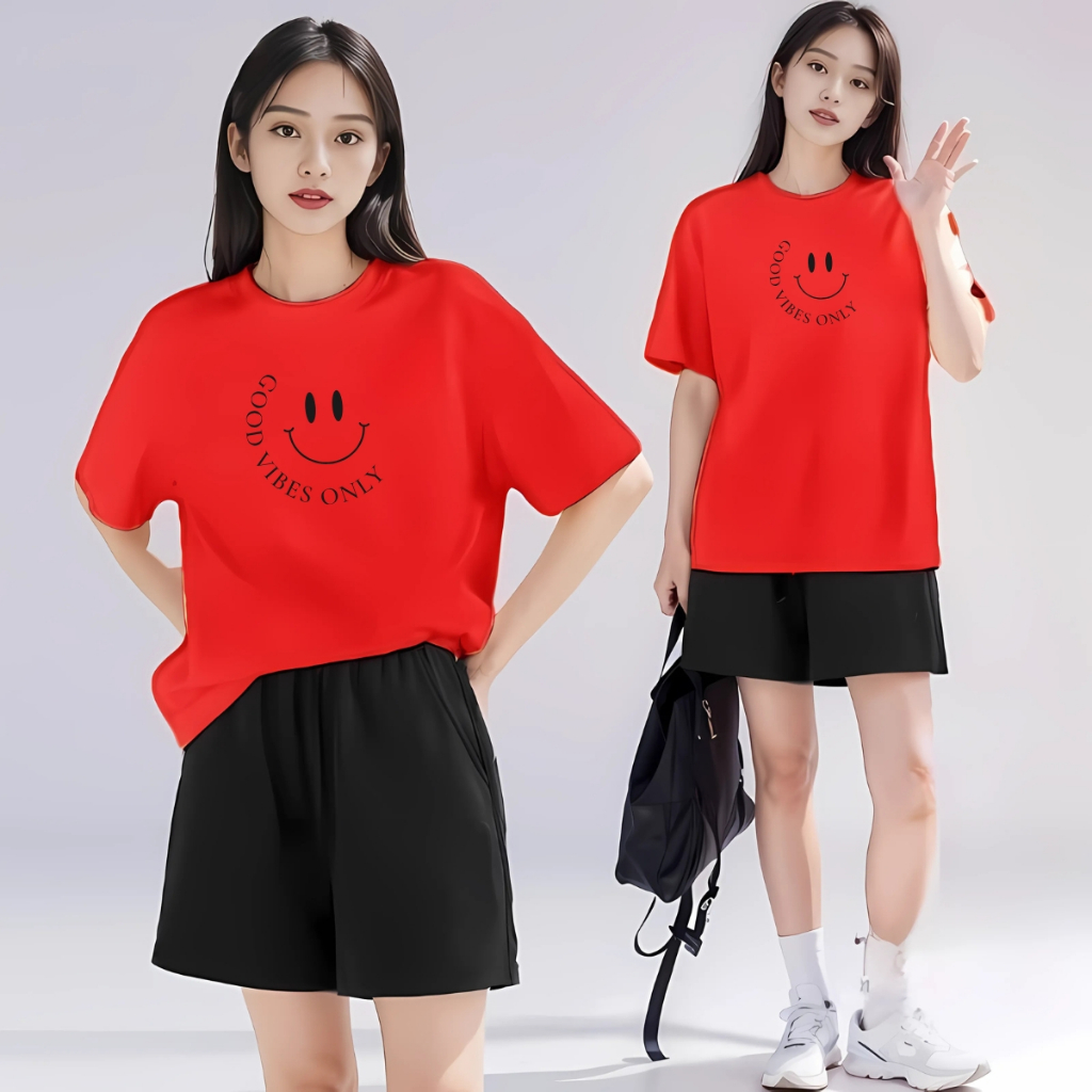 [Form Rộng] Bộ quần áo nữ mặc nhà chất liệu 95% cotton in Mặt cười - Đồ bộ nữ LOZA BP289_thumbnail_1