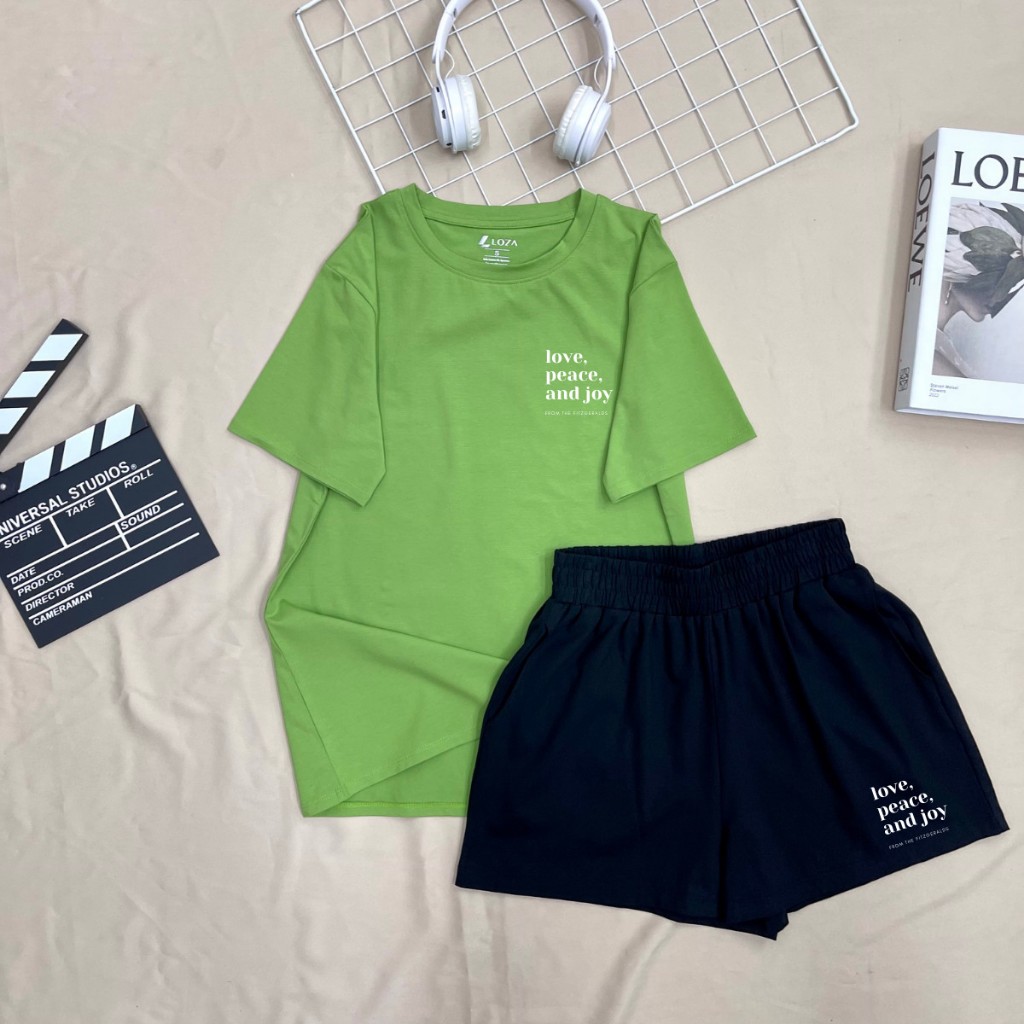 Đồ bộ nữ thun cotton dáng rộng mặc nhà đi chơi mùa hè mát mẻ - LOZA BP19_thumbnail_5