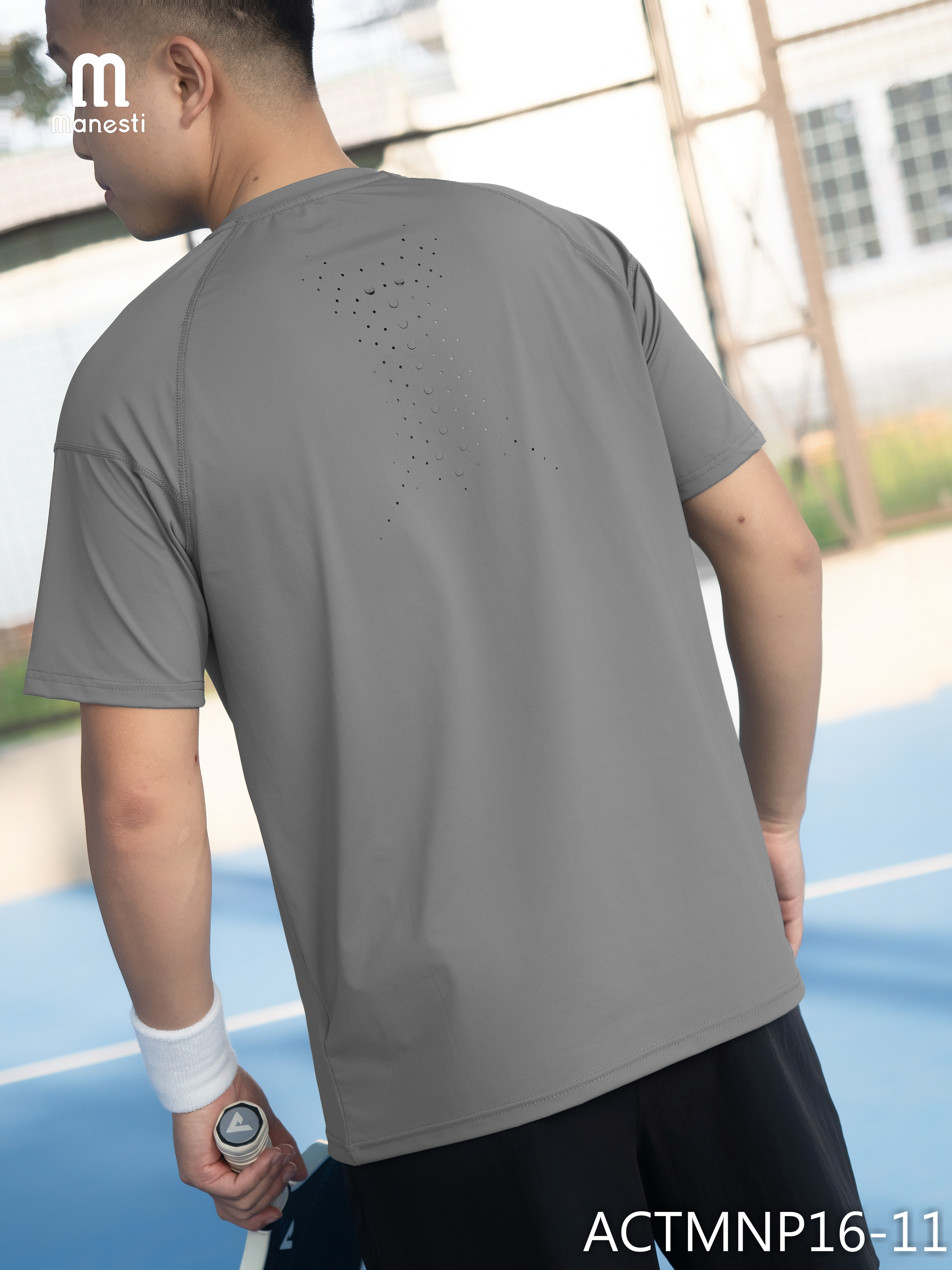 Áo thun thể thao nam chơi Pickleball/Tennis CoolVent Manesti_thumbnail_58