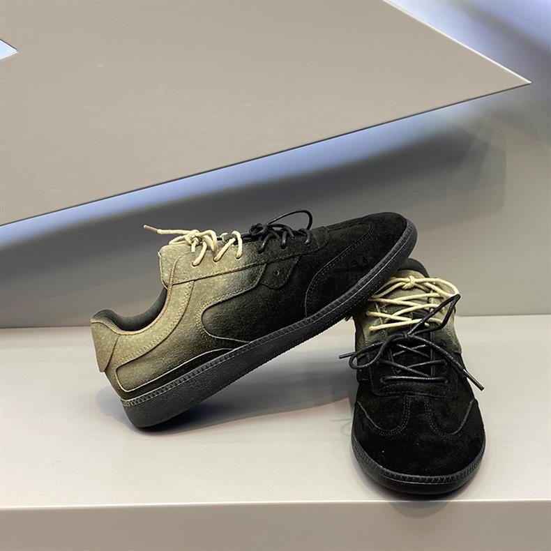 GA184 – Giày thể thao nam da lộn màu chuyển sắc, đế mềm, phong cách cổ điển – phiên bản 2025