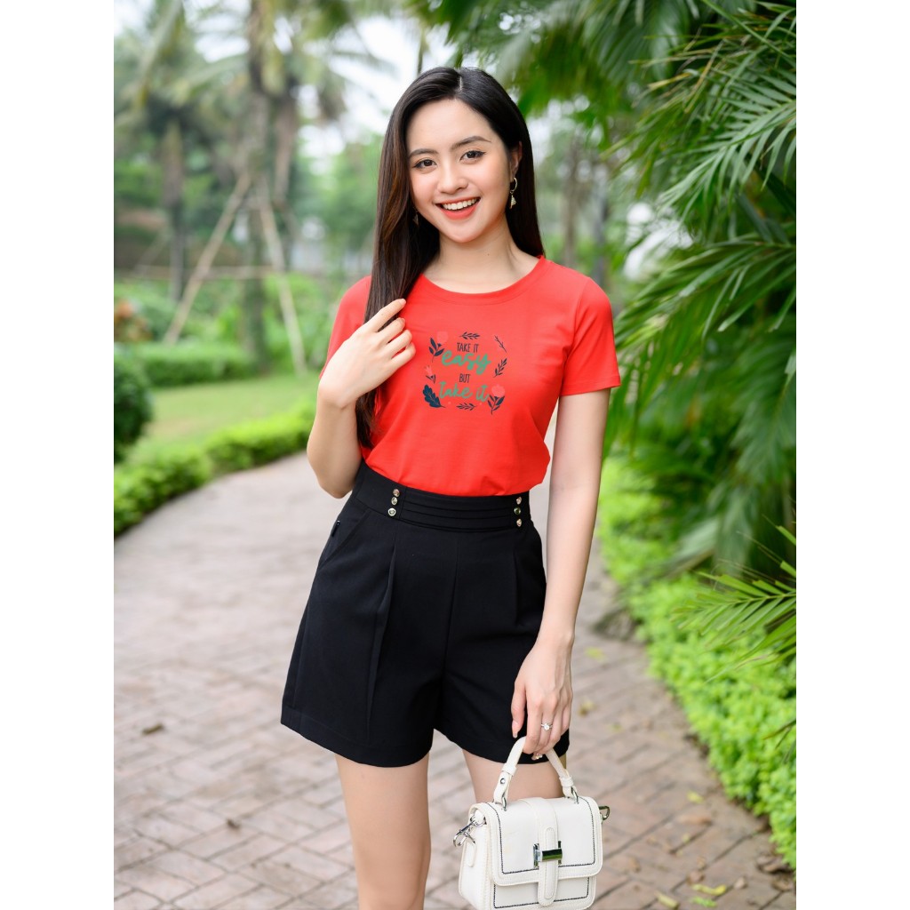 [Form Vừa] Áo thun nữ form vừa in hình hoa lá - Áo phông nữ Loza - G0173_thumbnail_16