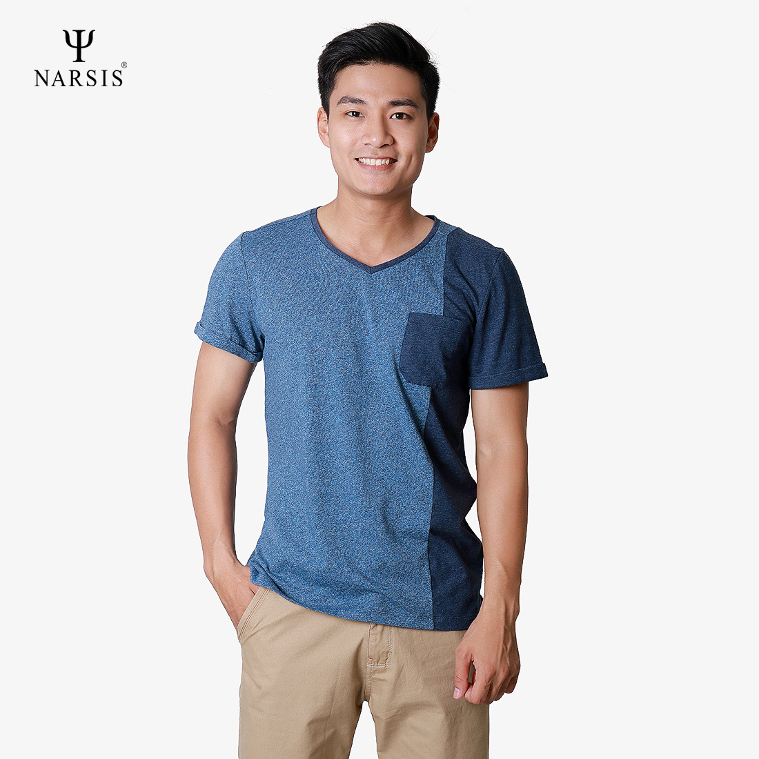 ÁO NAM CT NARSIS D8052 NARSIS CHẤT LIỆU THOÁNG MÁT, DỄ CHỊU, THOẢI MÁI CẢ NGÀY, DỄ VẬN ĐỘNG