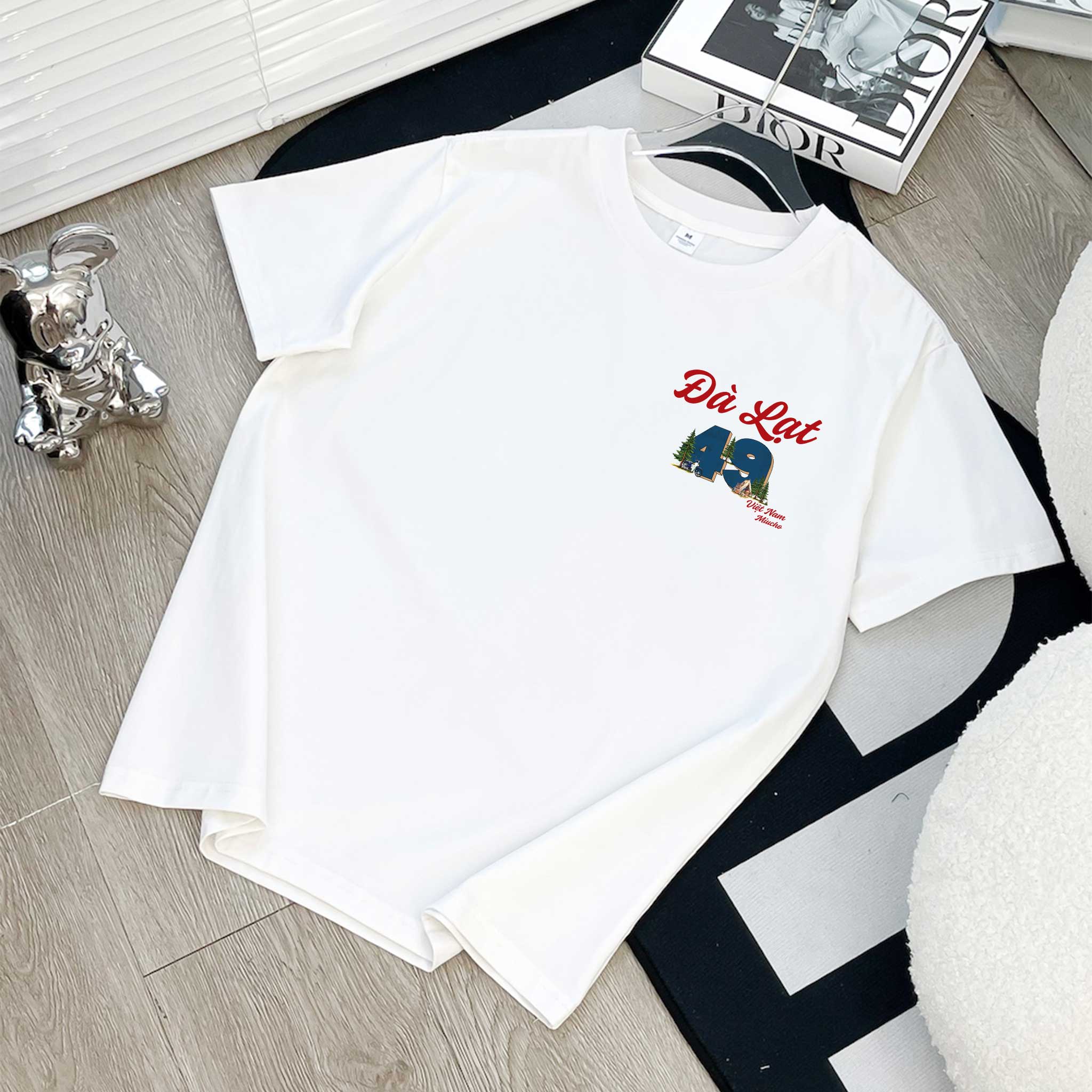 Áo thun nữ du lịch Đà Lạt form vừa regular thoáng mát ARD1297 Miucho Chic in mix_thumbnail_9