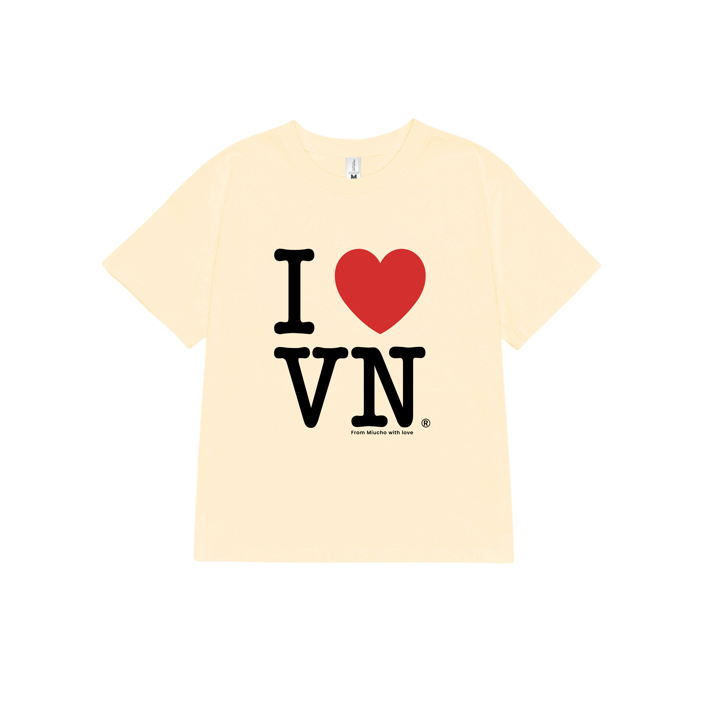 Áo thun baby tee I love VietNam form ôm xinh xắn ABD1220 Miucho tay ngắn Cổ tròn hotrend in artwork_thumbnail_11