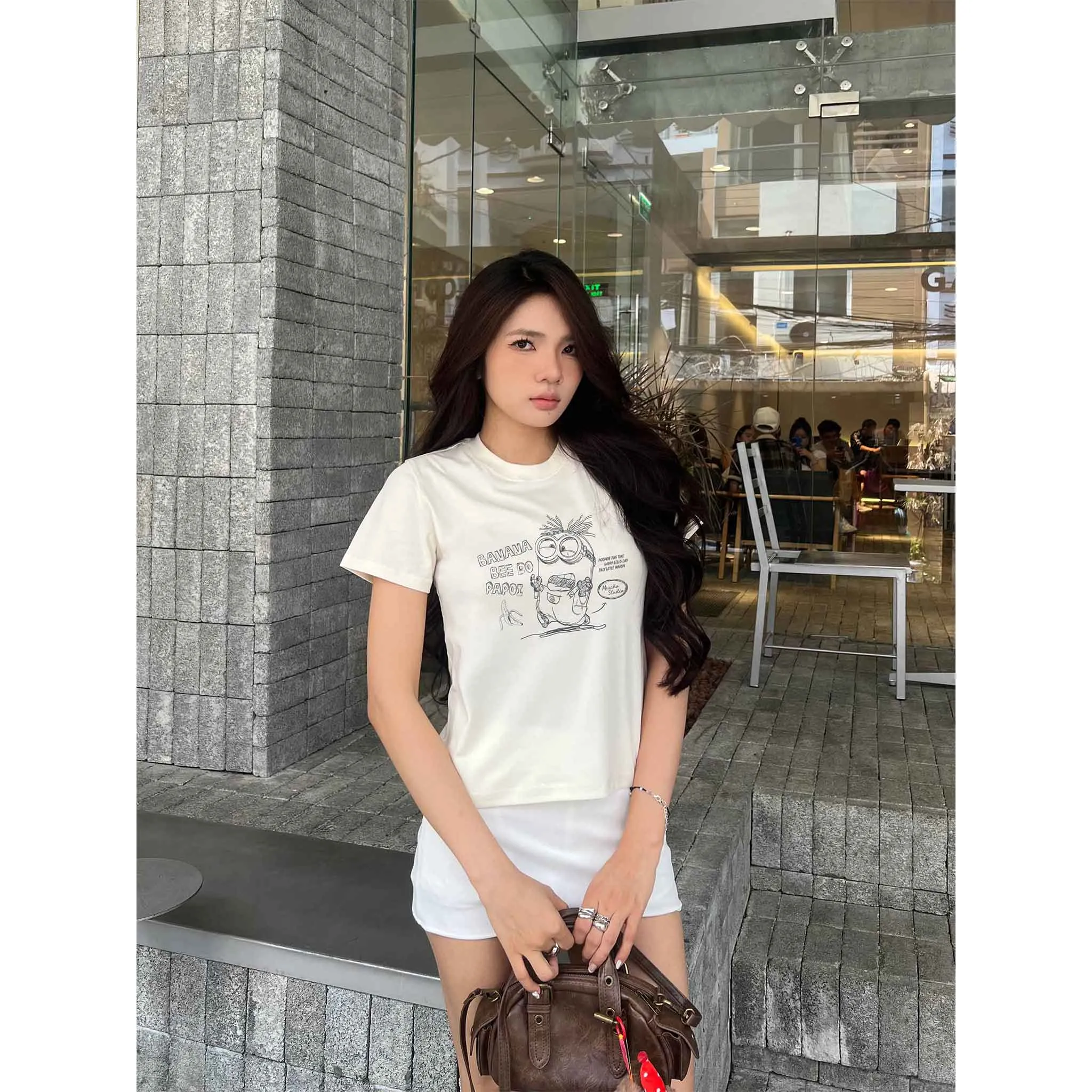 Áo baby tee nữ BANANA siêu cute 2611 Miucho chất vải cotton 2c thoáng mát mềm mại in mix_thumbnail_6