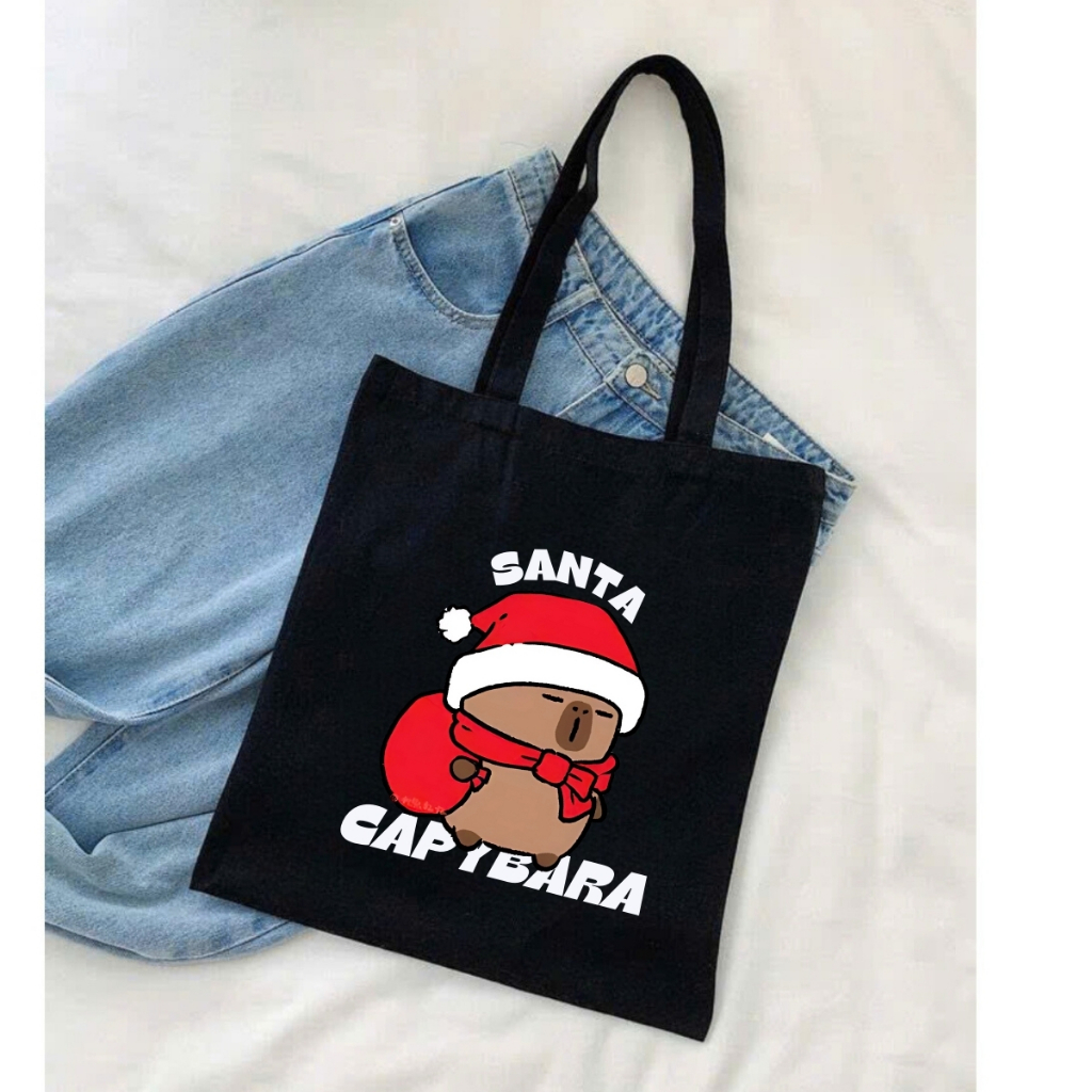 Túi Tote Capybara-Túi vải canvas có túi phụ và khoá kéo đựng vừa A4 và laptop (33x37cm) - TOTE02_thumbnail_27