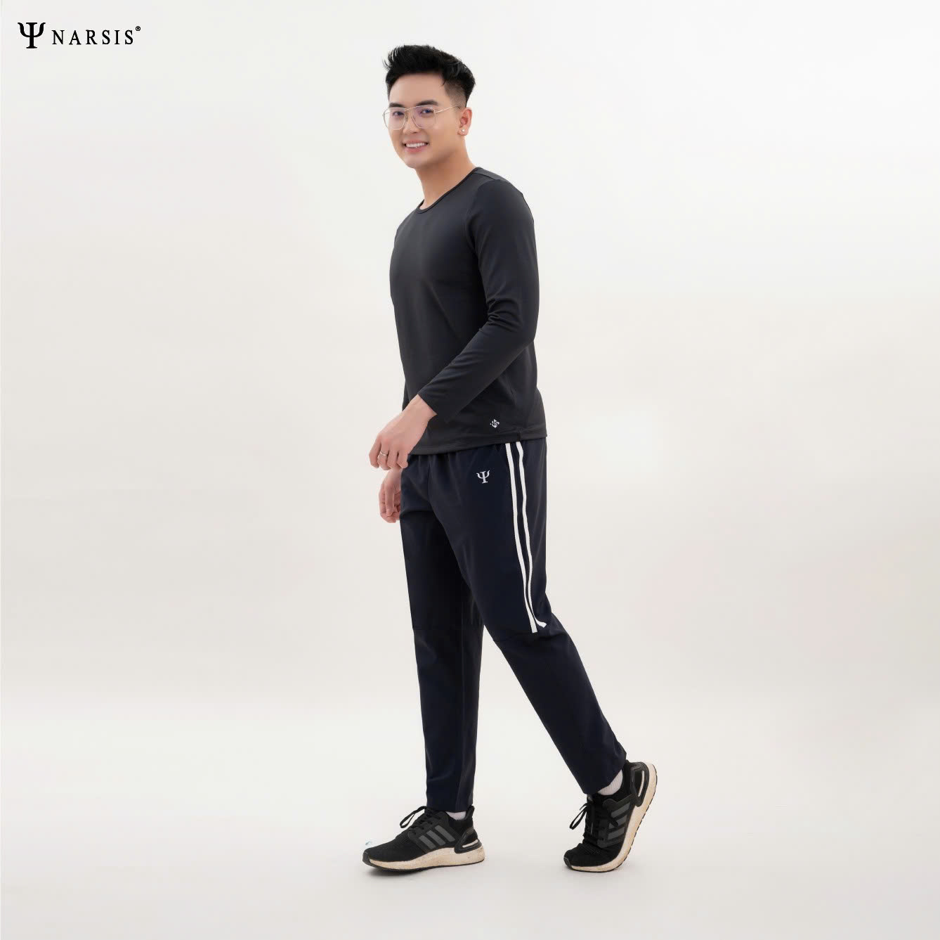 Áo Giữ Nhiệt Nam Dài Tay Narsis Lót Nỉ Mềm, Co Giãn Tốt, Giữ Ấm Hiệu Quả, Form Ôm Nhẹ Cổ Tròn_thumbnail_3