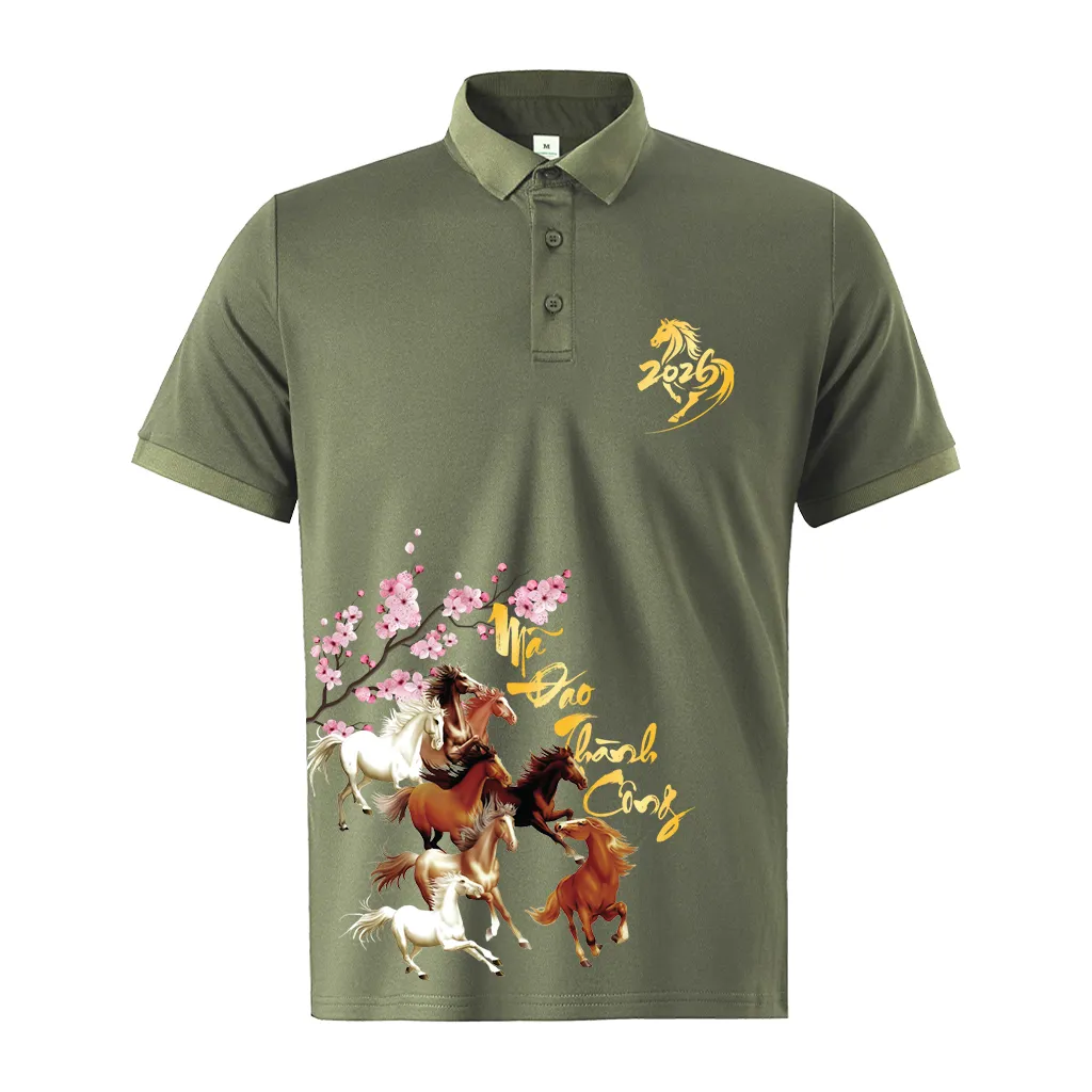 Áo polo Tết Bính Ngọ form vừa nam Miucho Iconic vải poly cá sấu thoáng mát trẻ trung 2991_thumbnail_9