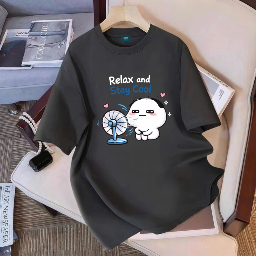 Áo thun unisex UX30-1142 Relax and Stay Cool dáng oversized local brand WETEE_thumbnail_6