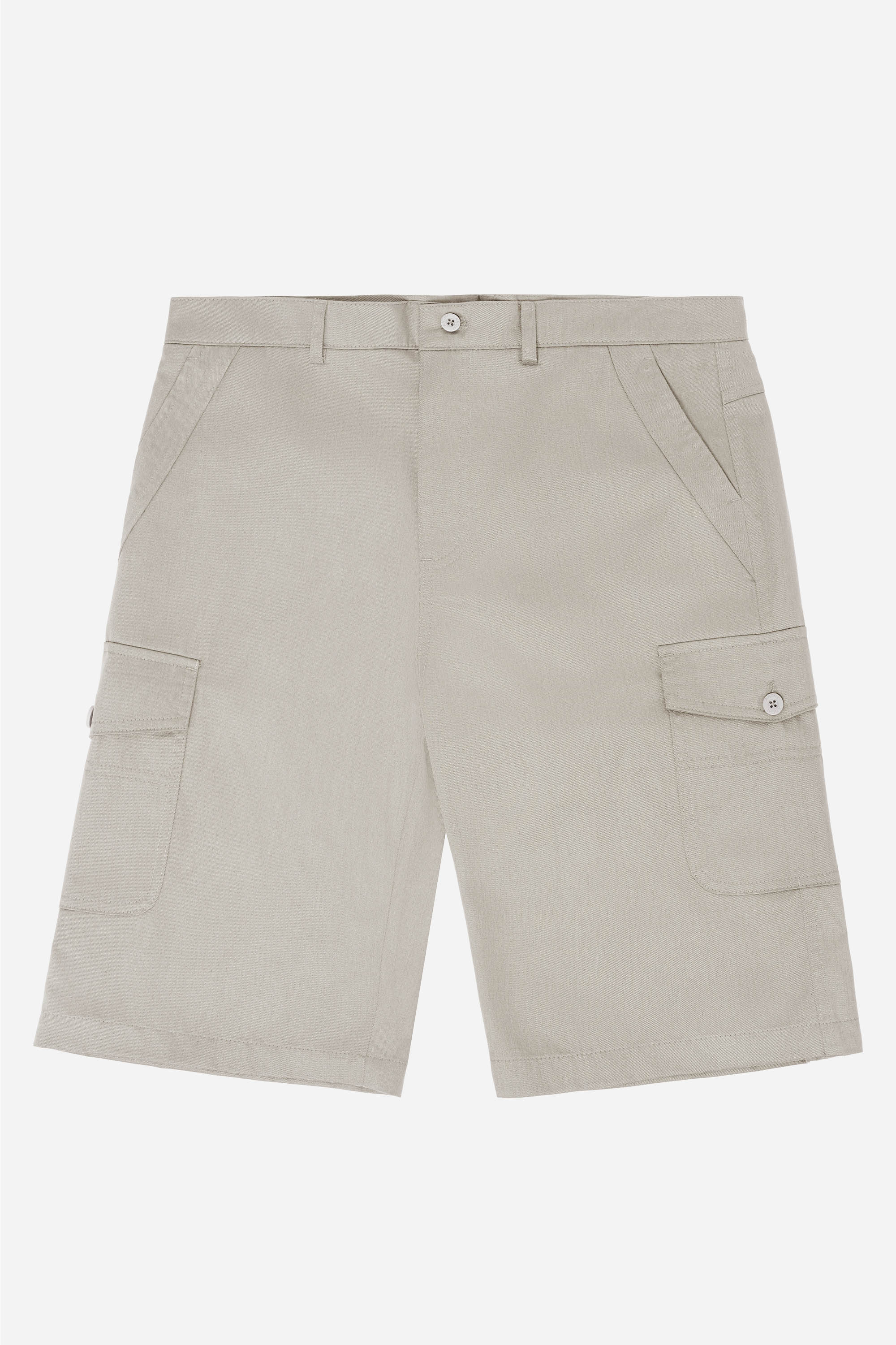 Quần Soọc Kaki Túi Hộp Nam Trung Niên ANCHI Dáng Suông Dài Qua Gối