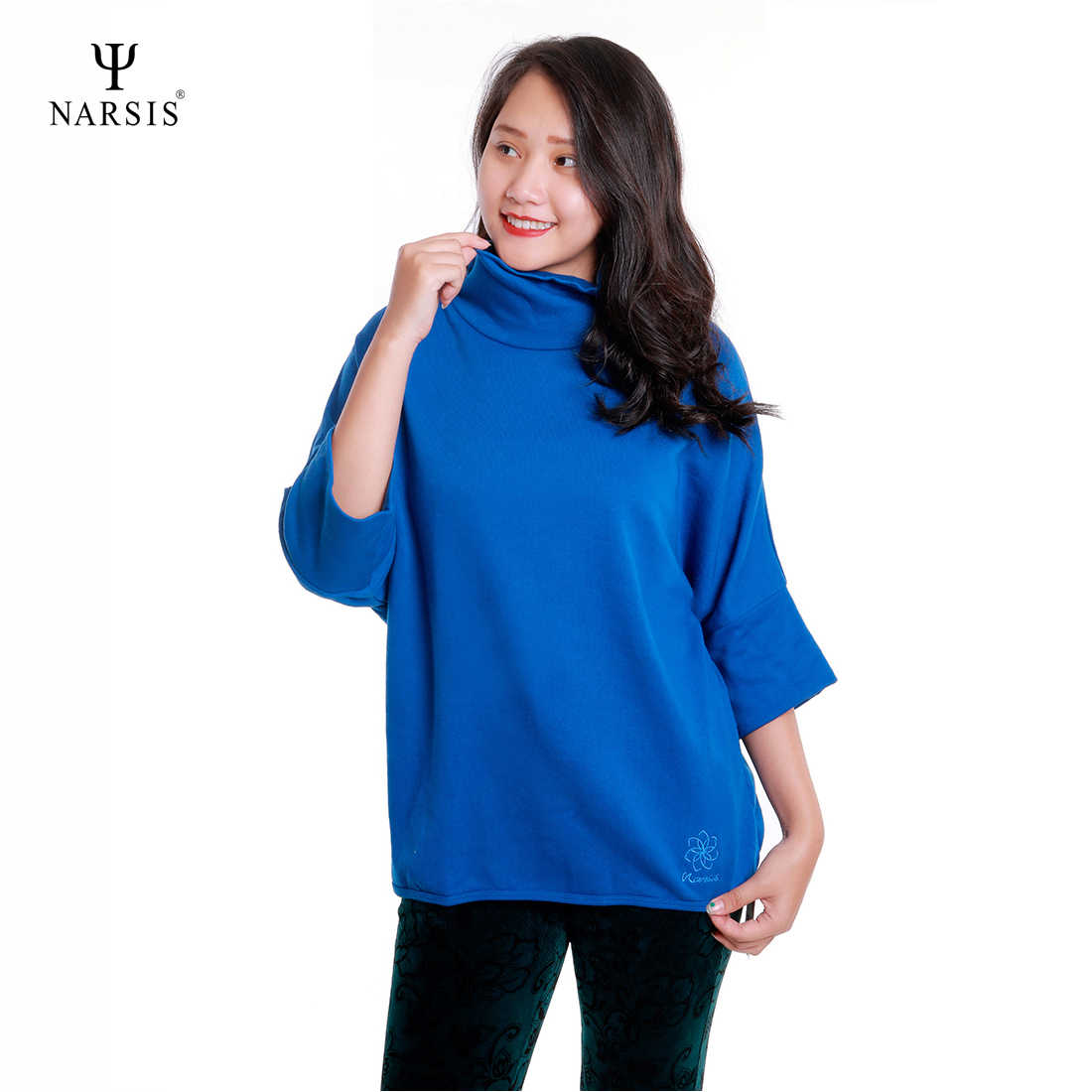 ÁO THU ĐÔNG NỮ L5052 NARSIS CHẤT LIỆU THOÁNG MÁT, DỄ CHỊU, THOẢI MÁI CẢ NGÀY, DỄ VẬN ĐỘNG_thumbnail_0