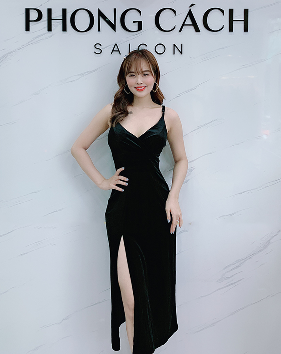 Đầm Nhung thiết kế 2 dây xẻ đùi_thumbnail_0