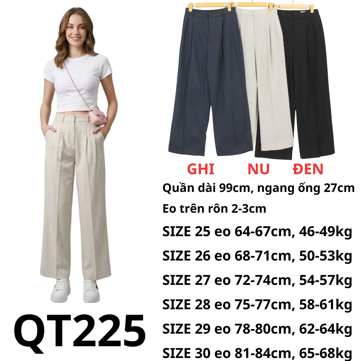 QT225 - Quần tây SP