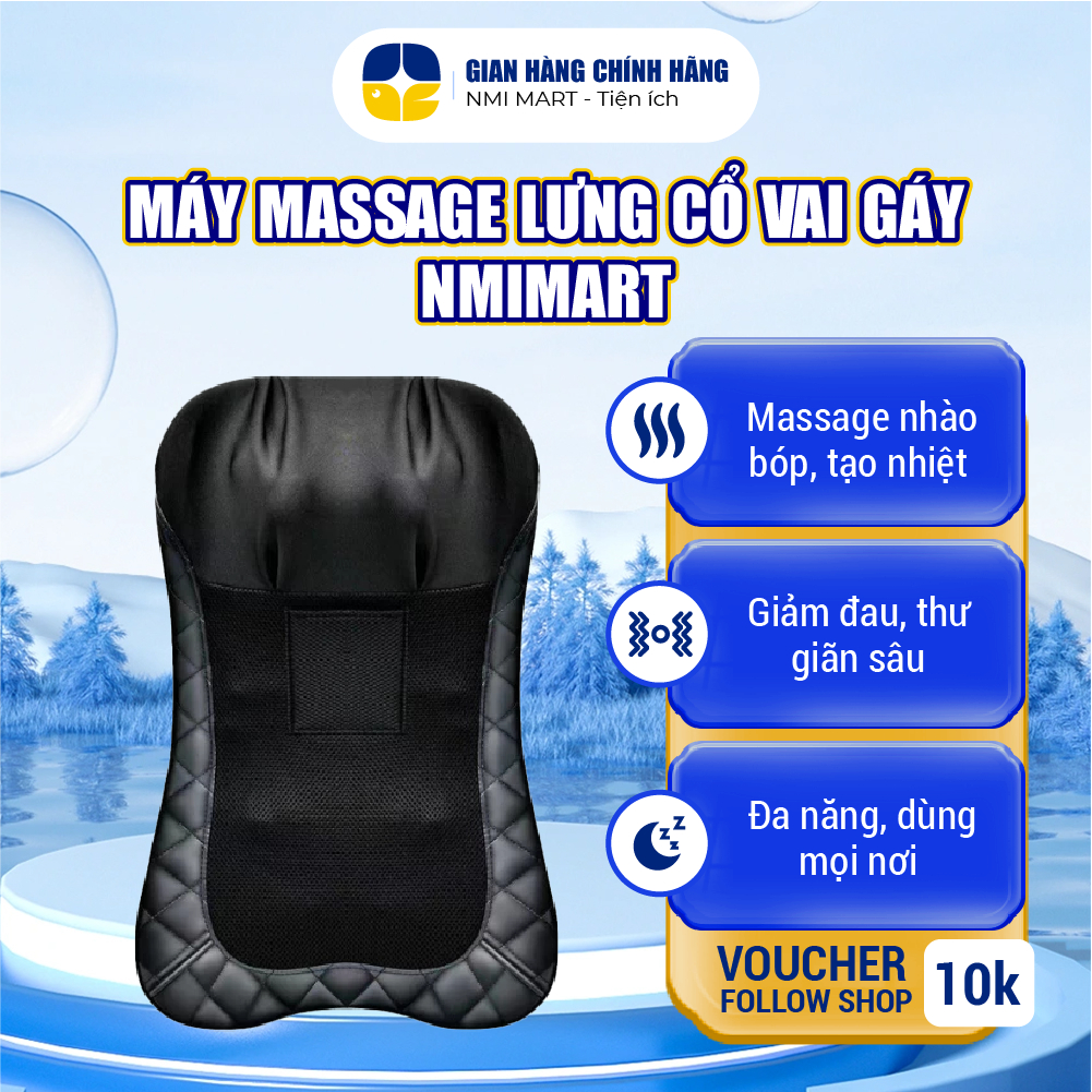 Máy Massage Lưng Cột Sống NMI MART Giảm Đau Nhức Và Mệt Mỏi Toàn Thân - MSL03