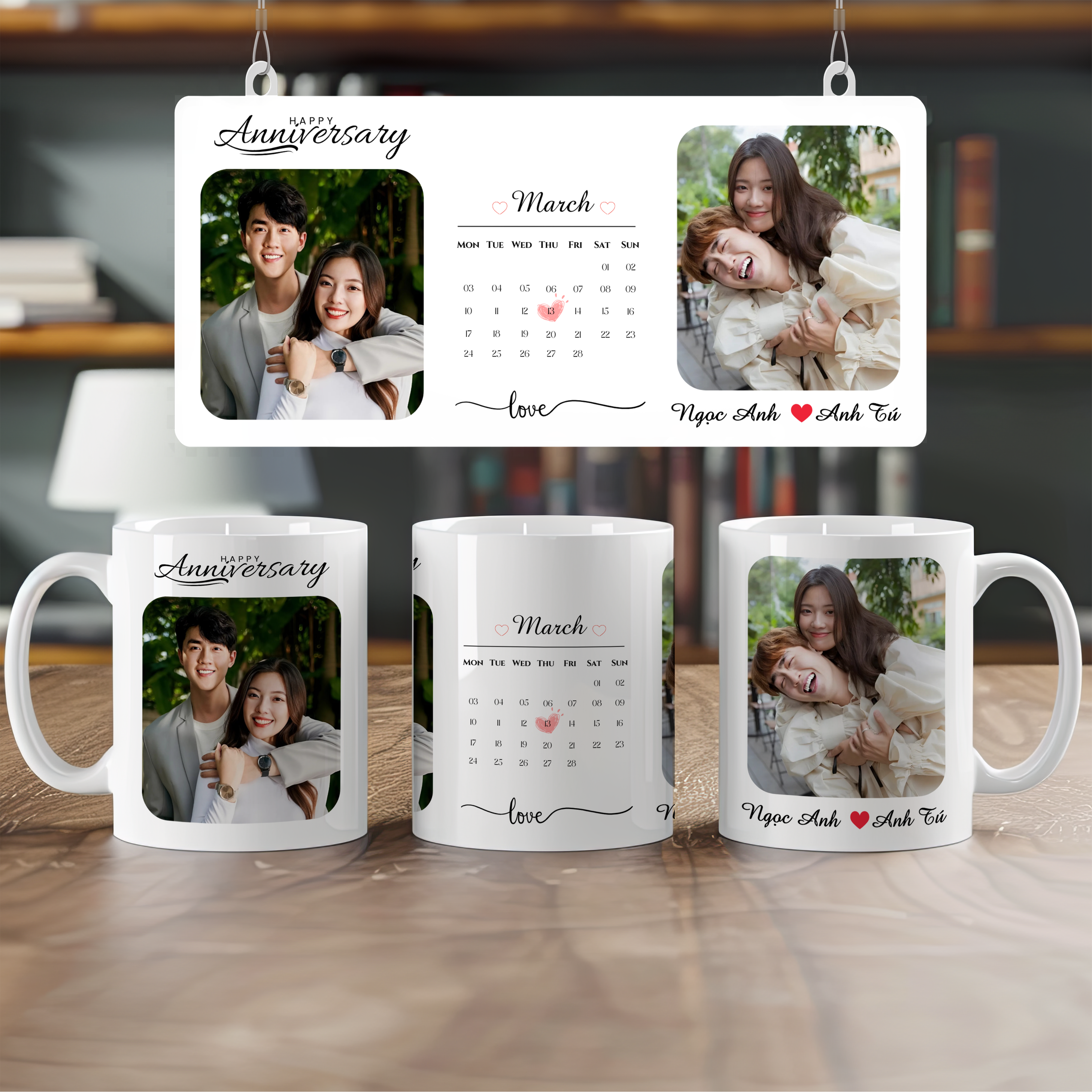 Ly sứ trắng in hình theo yêu cầu, quà tặng ý nghĩa cho vợ chồng, người yêu dịp kỷ niệm ngày cưới, ngày đặc biệt_thumbnail_3