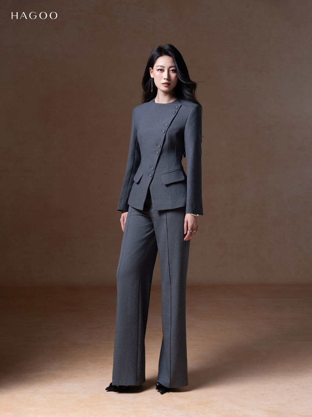 Quần âu dáng đứng bấu ly HAGOO