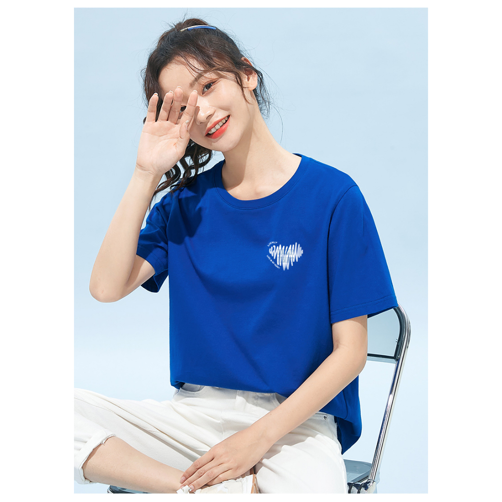 [Form rộng] Áo phông nữ hình tim nhỏ - LOZA CT4159