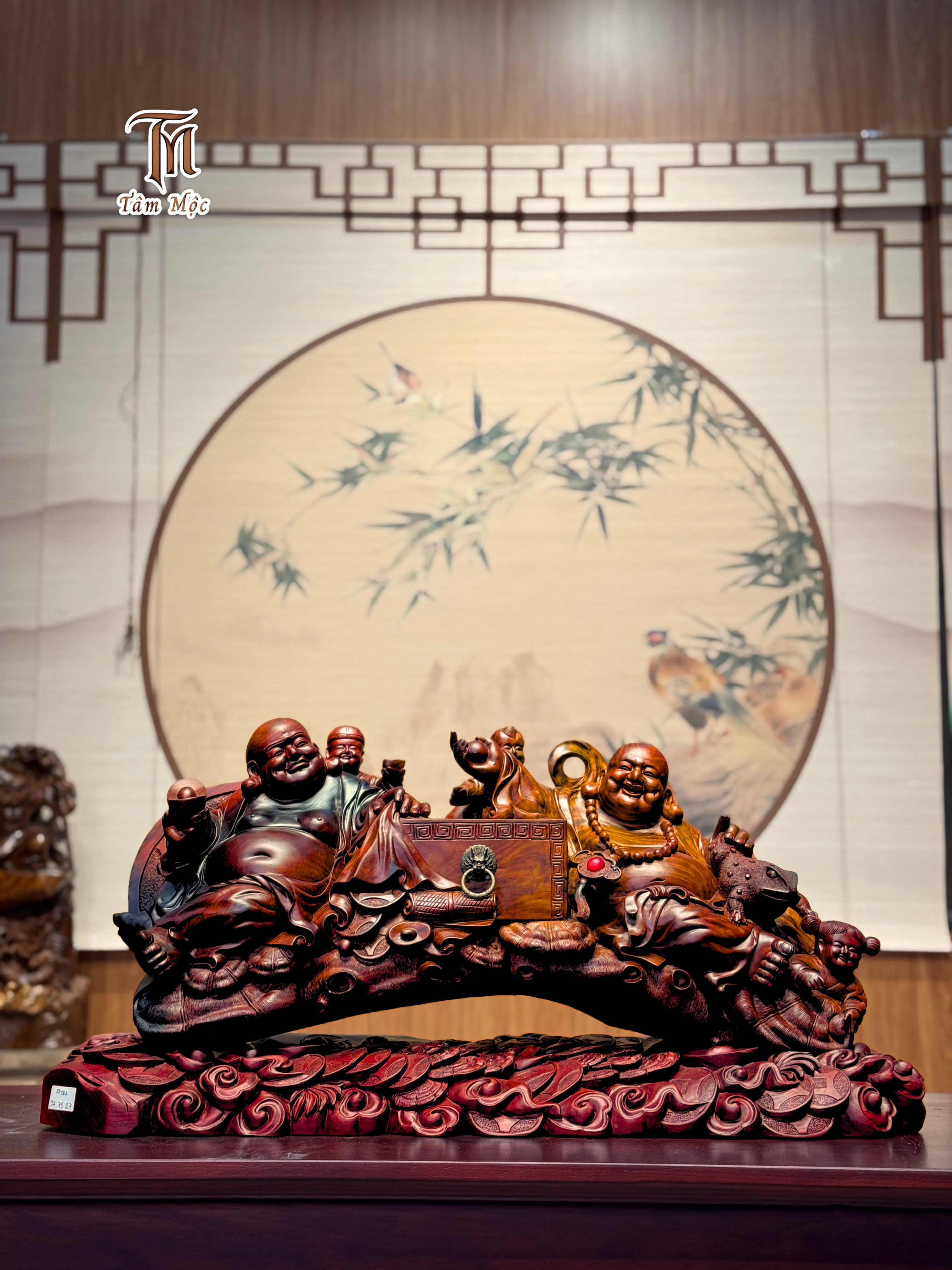 Cầu Song Phúc Di Lặc – Gỗ trắc đỏ đen, chở hạnh phúc đôi đường