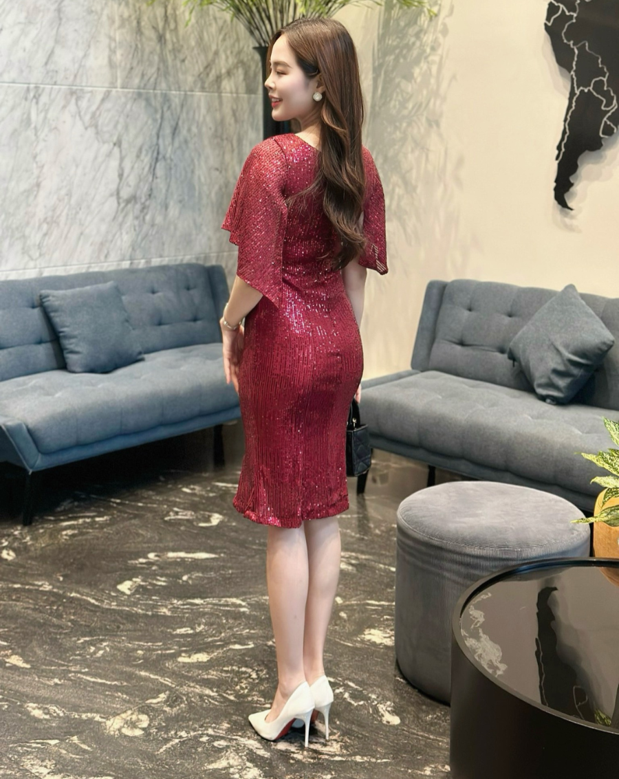 Đầm dạ hội kim sa đuôi cá tay cánh tiên_thumbnail_7