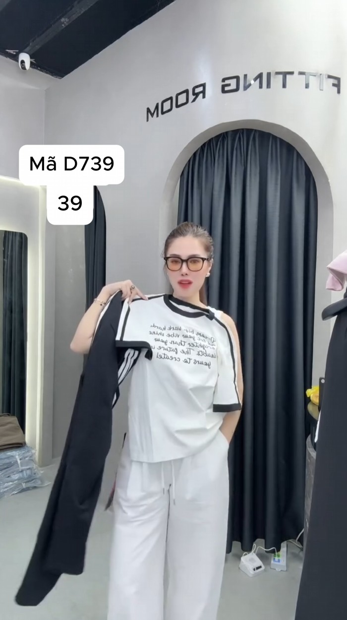 D739 Set bộ thun mix màu