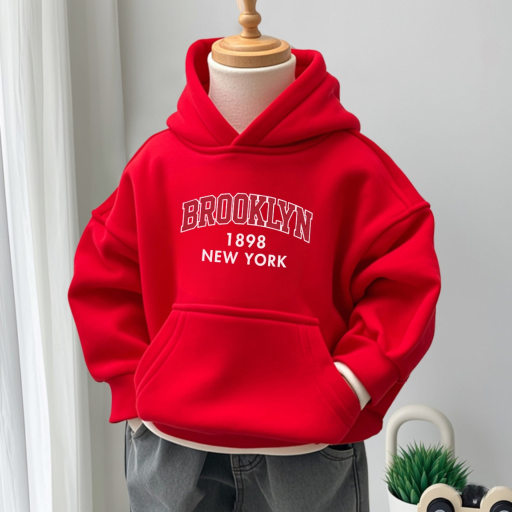 Áo nỉ hoodie bé trai in hình Brooklyn 1898 New York  - Loza Kids HN3432_thumbnail_2
