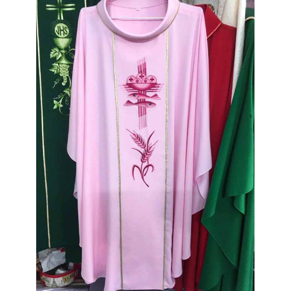 Áo lễ linh mục màu hồng - Qùa tặng tân linh mục- Qùa tặng cha xứ