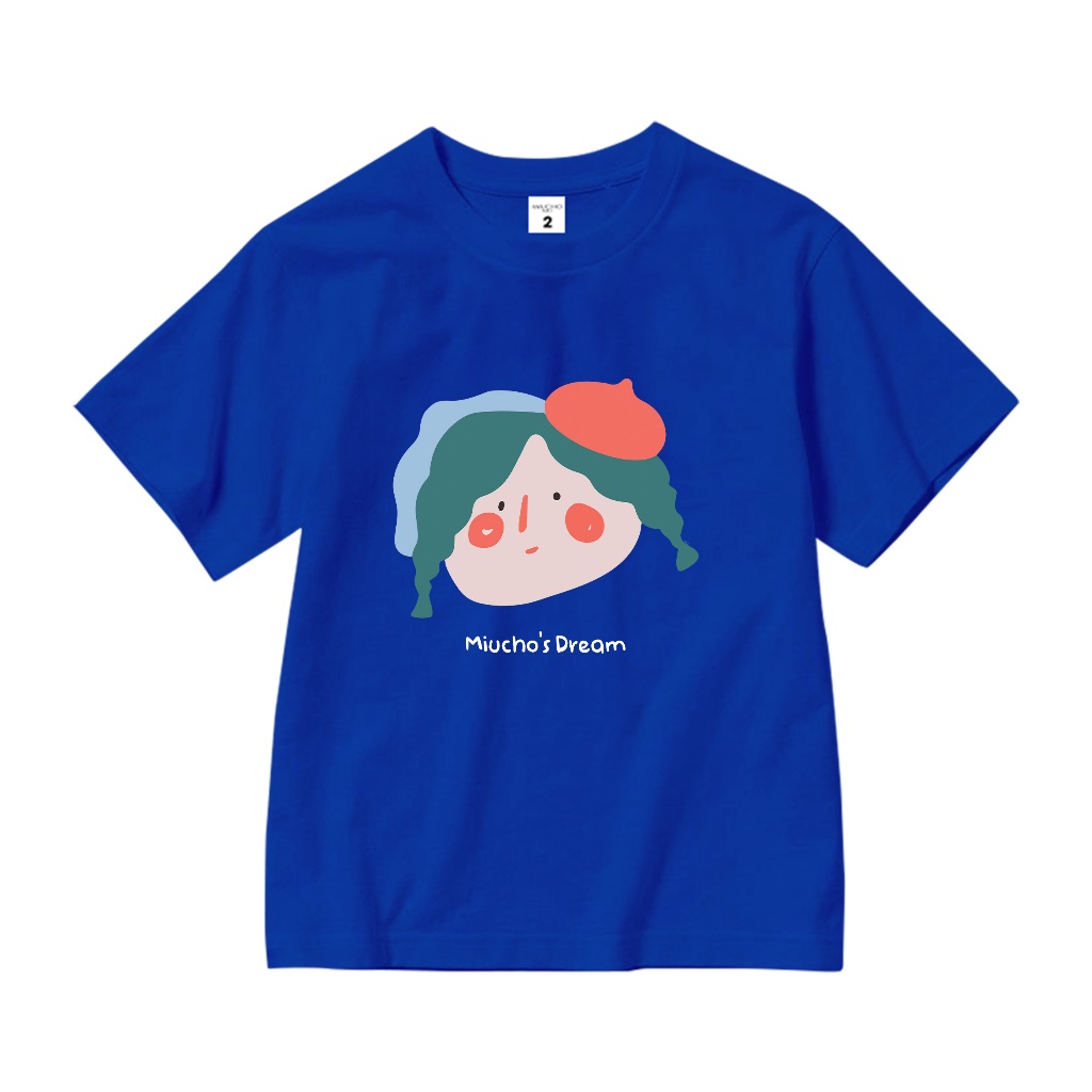 Áo thun dễ thương cho bé gái form rộng AED655 Miucho Kid 100% vải cotton thoáng mát basic_thumbnail_11