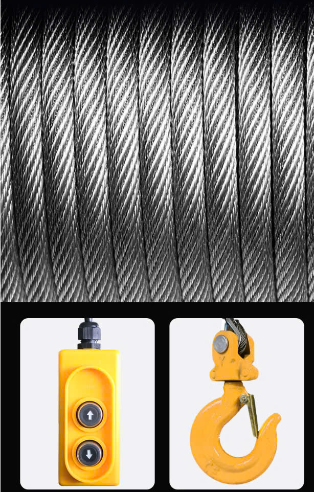 Tời CD K1 tốc chậm, tốc nhanh, cáp 30m- 100m, điện áp 220v,380v_thumbnail_5