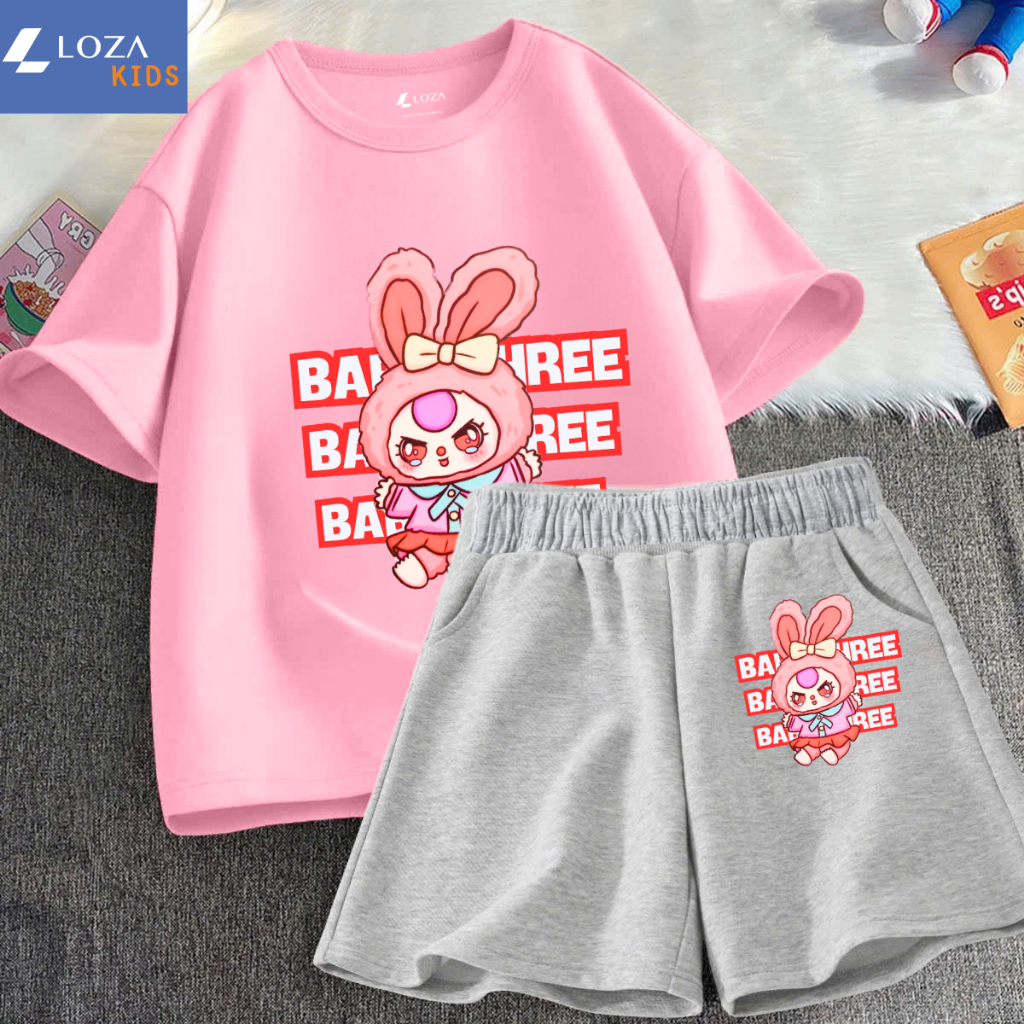 Đồ bộ bé gái in hình Baby Three - Loza SB232_thumbnail_4
