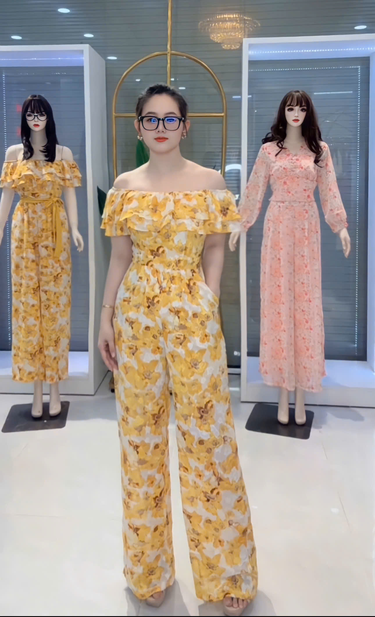 Jumpsuit ống rộng bèo ngực mặc 2 kiểu_thumbnail_5