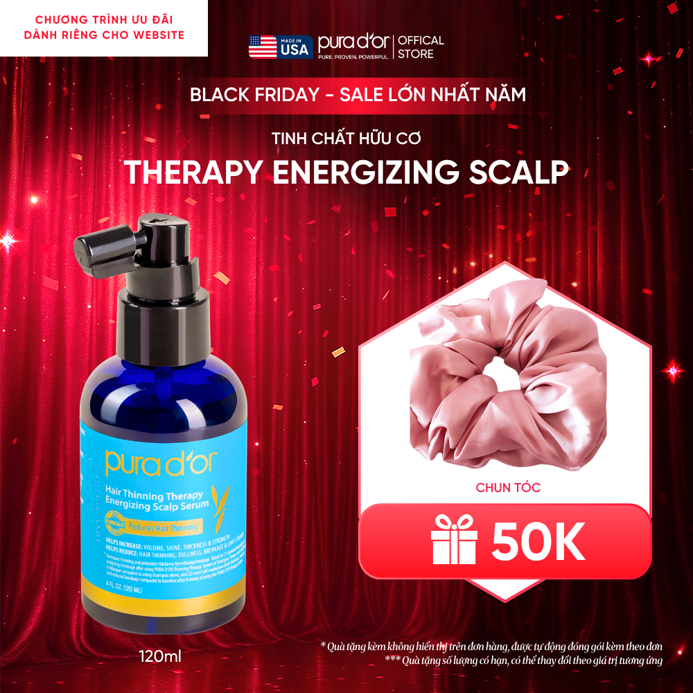 Tinh chất hữu cơ Therapy Energizing Scalp Giúp trẻ hóa da đầu - Giảm rụng tóc, mọc tóc chắc khỏe 120ml
