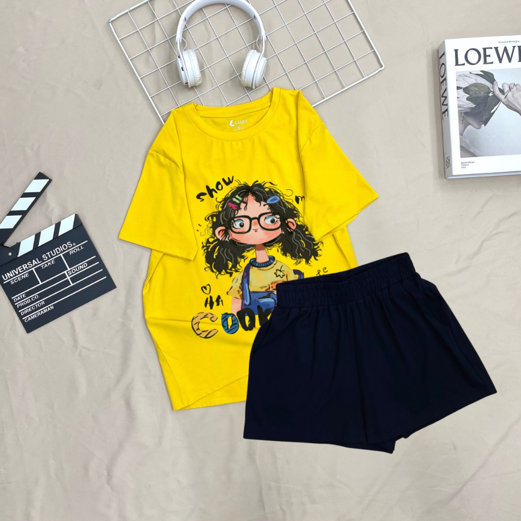 [Form rộng] Đồ bộ nữ mùa hè in hình cô gái HOT TREND - LOZA BP355-SB355_thumbnail_4