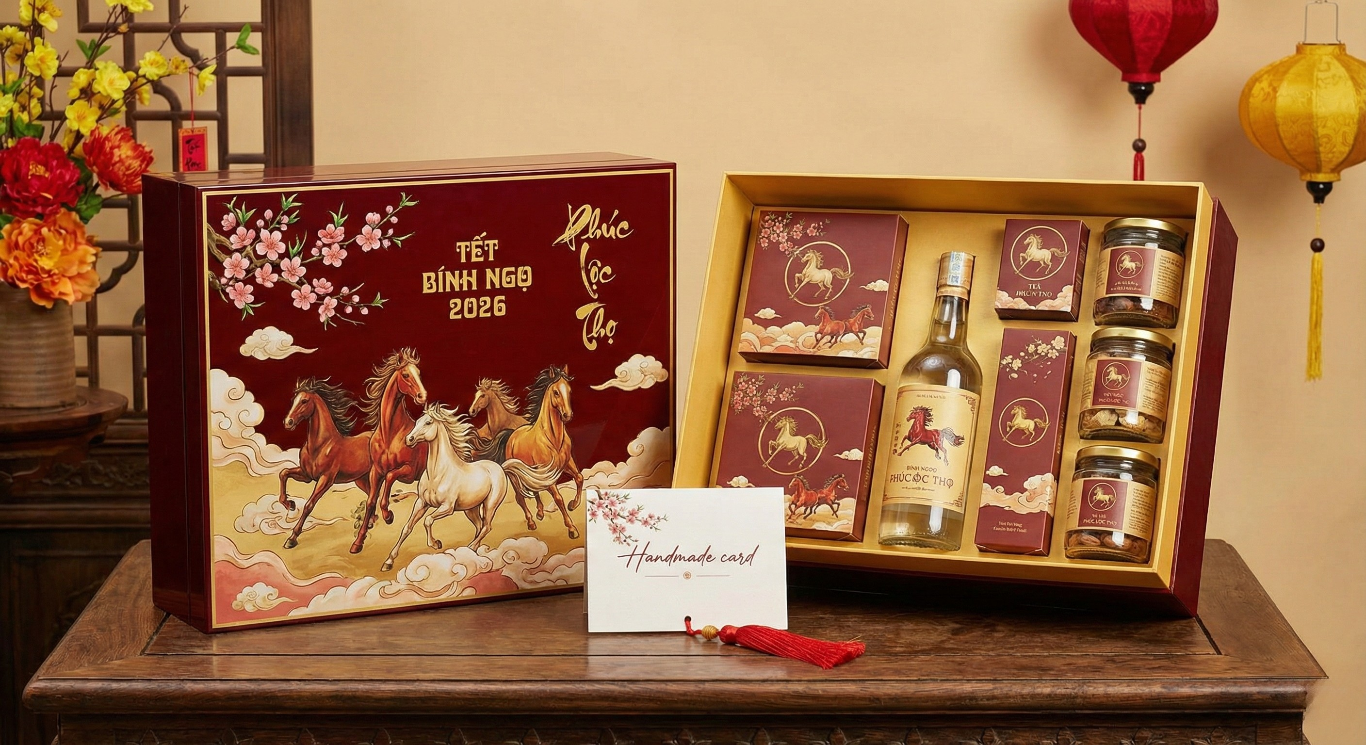 Hộp quà Tết in ấn theo yêu cầu