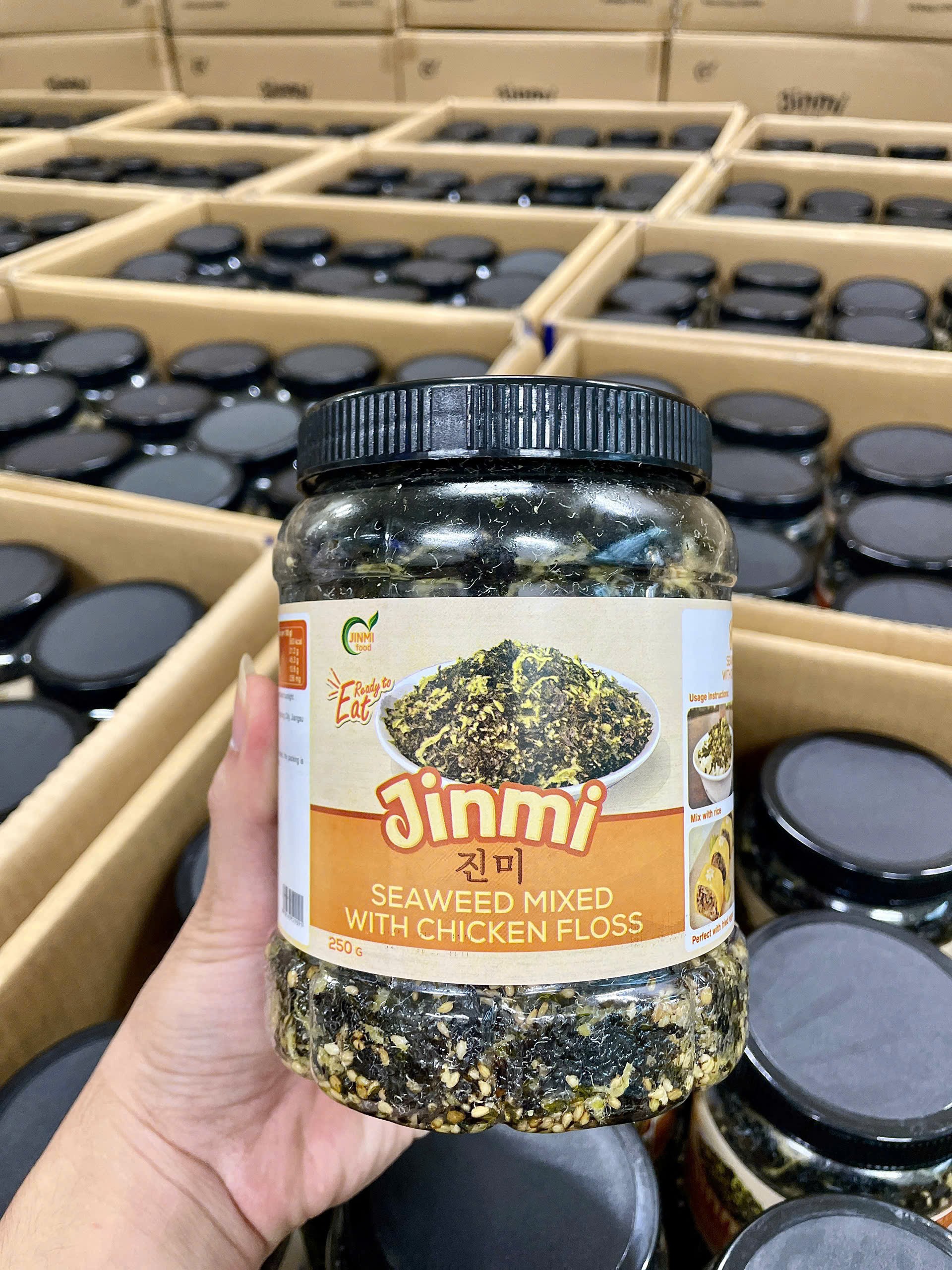 Rong biển Jinmi sấy giòn trộn chà bông gà_thumbnail_3