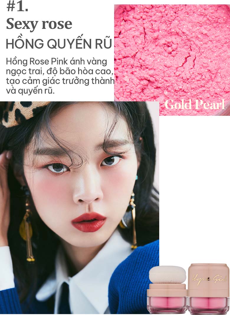 HOPE GIRL 3D POWDER BLUSHER - Phấn Má Hồng 3D Tự Nhiên Bền Màu Mịn Lì - Chiết Xuất Nguyên Liệu Thiên Nhiên Từ Jeju & Bột Thạch Anh Tím - 5g - [HG003]_thumbnail_0