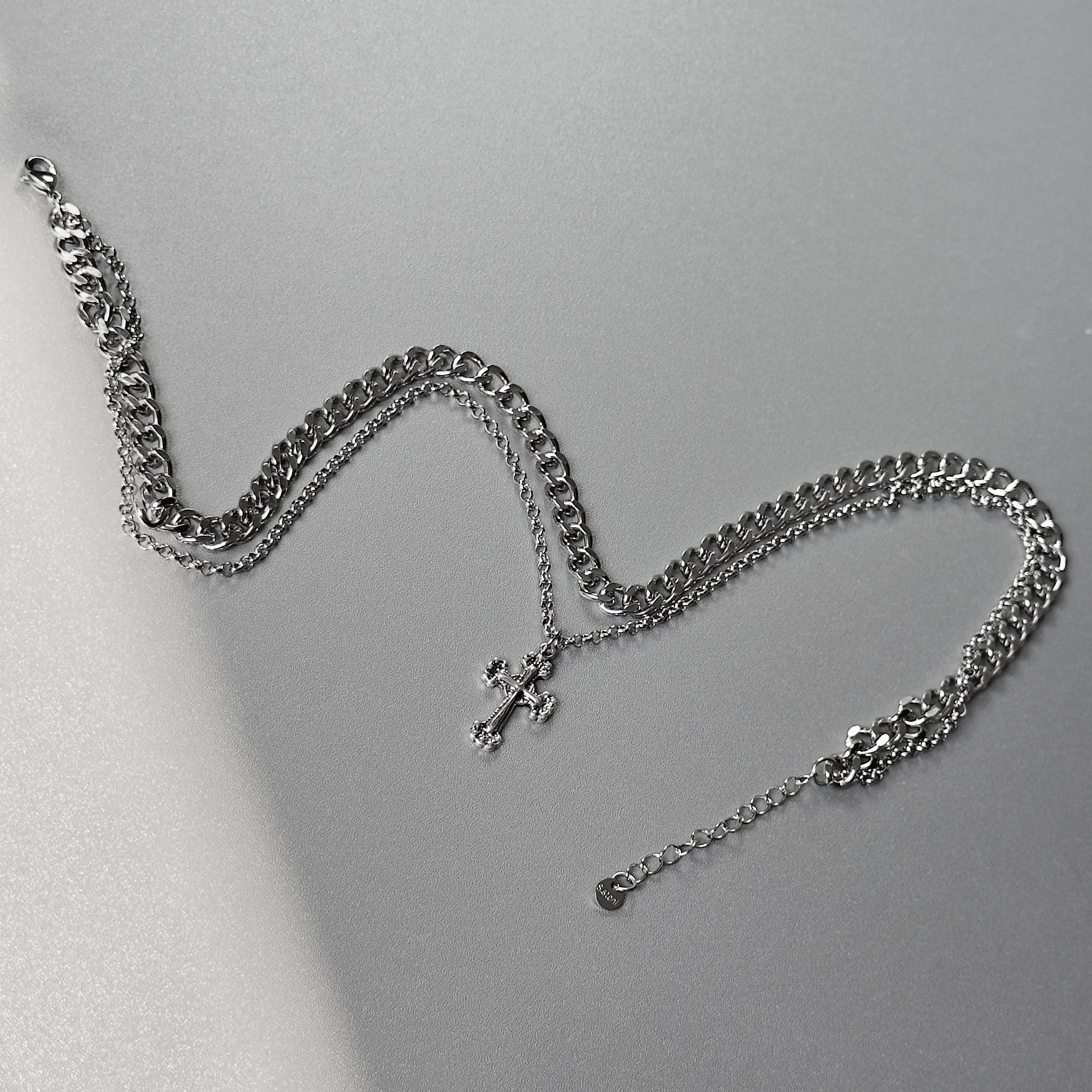 Bộ dây chuyền Cuban Cross_thumbnail_2