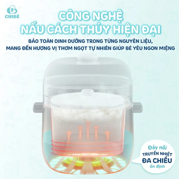 NỒI NẤU CHẬM 1 LÍT CHIBE
